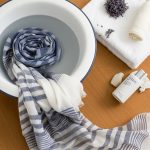Baby Blue Sunflower Embroidered Cashmere Scarf